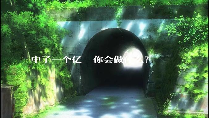 中了一个亿  你会做什么？